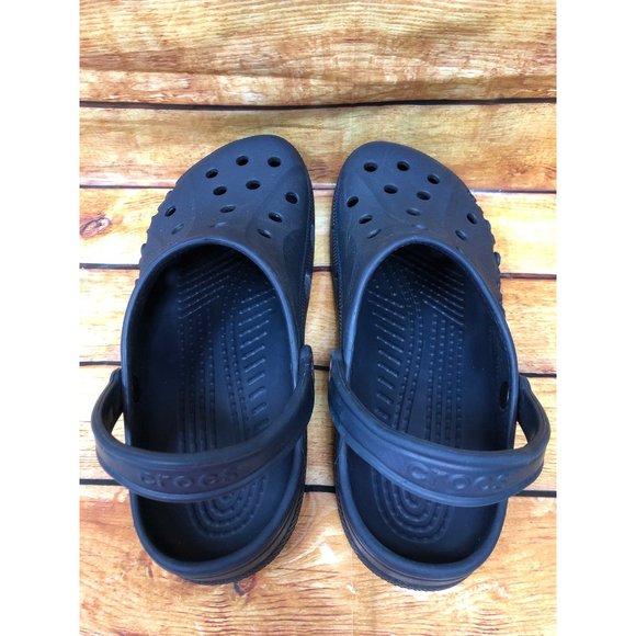 Crocs Baya Logo Clogs Blue Slip On Shoes Waterproof Sandals Mens 11 (G6O) - Picture 4 of 10